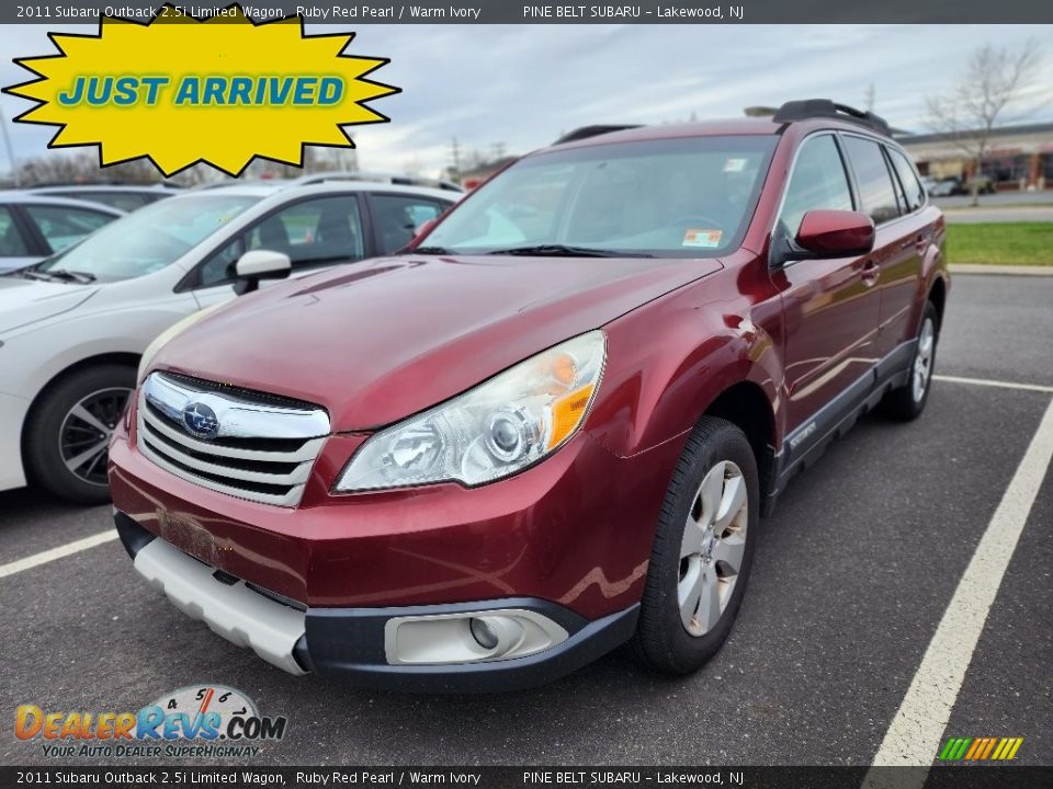 2011 Subaru Outback 2.5i Limited Wagon Ruby Red Pearl / Warm Ivory Photo #1