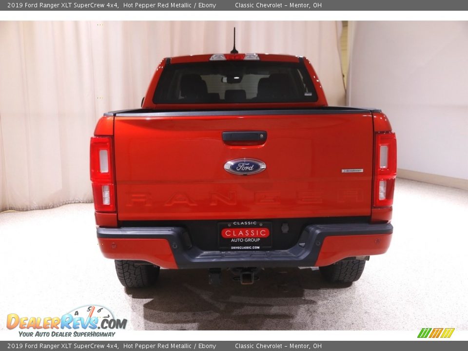 2019 Ford Ranger XLT SuperCrew 4x4 Hot Pepper Red Metallic / Ebony Photo #18