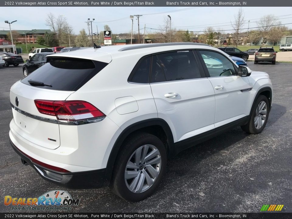 2022 Volkswagen Atlas Cross Sport SE 4Motion Pure White / Dark Beige/Titan Black Photo #6