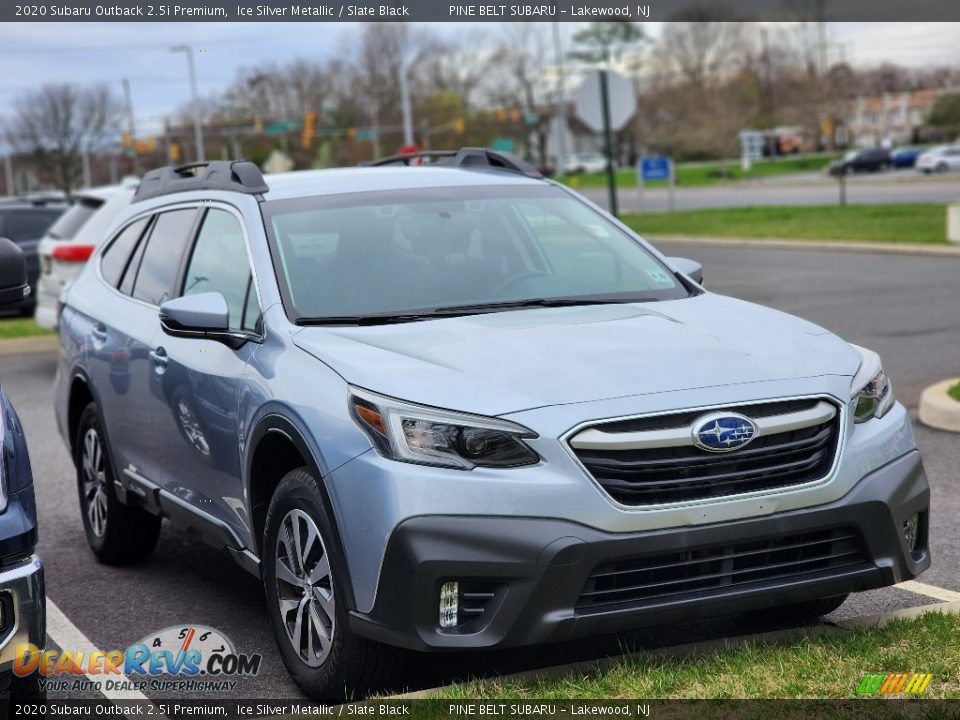 2020 Subaru Outback 2.5i Premium Ice Silver Metallic / Slate Black Photo #3