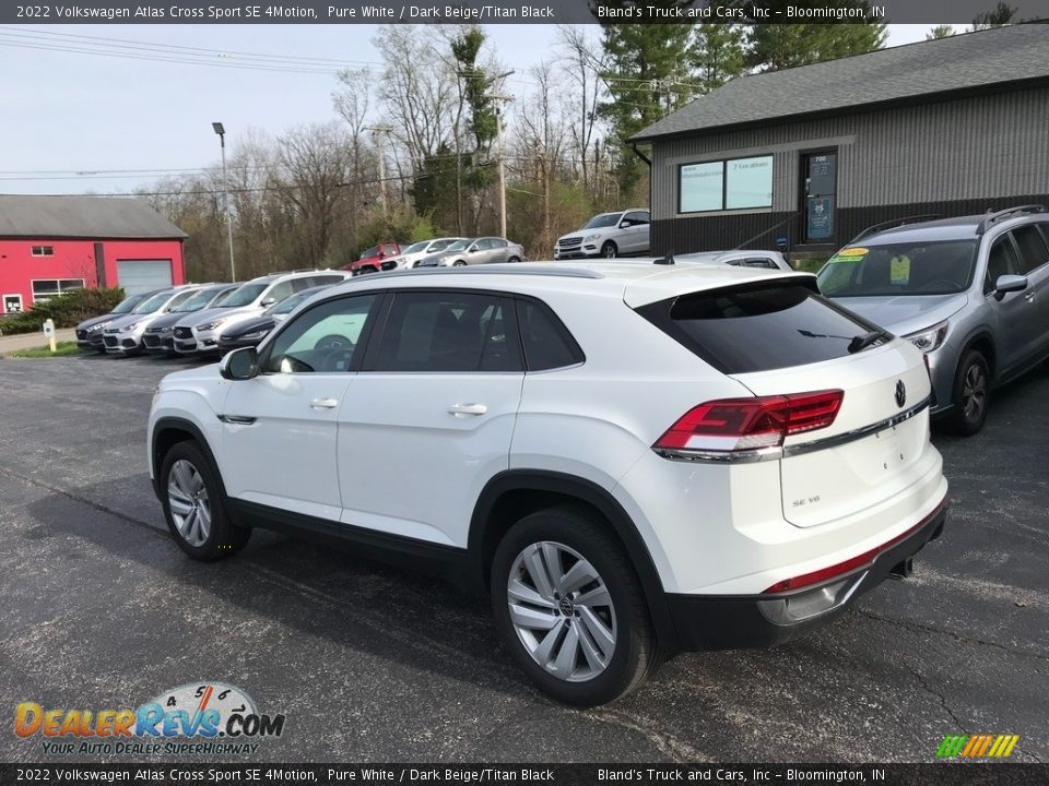 2022 Volkswagen Atlas Cross Sport SE 4Motion Pure White / Dark Beige/Titan Black Photo #13