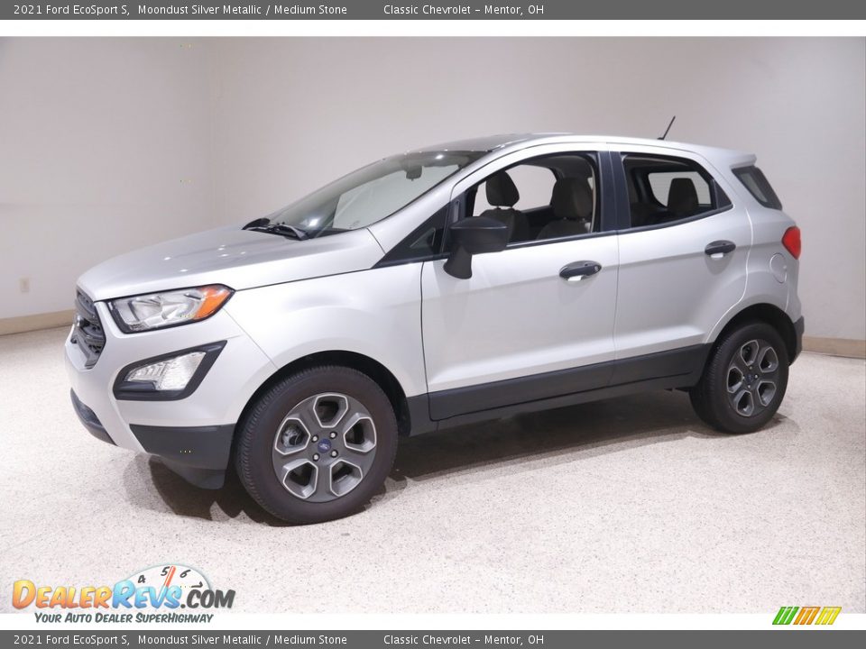 2021 Ford EcoSport S Moondust Silver Metallic / Medium Stone Photo #3