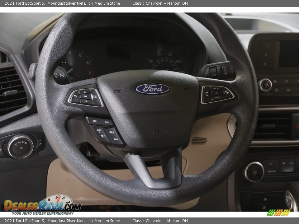 2021 Ford EcoSport S Moondust Silver Metallic / Medium Stone Photo #7