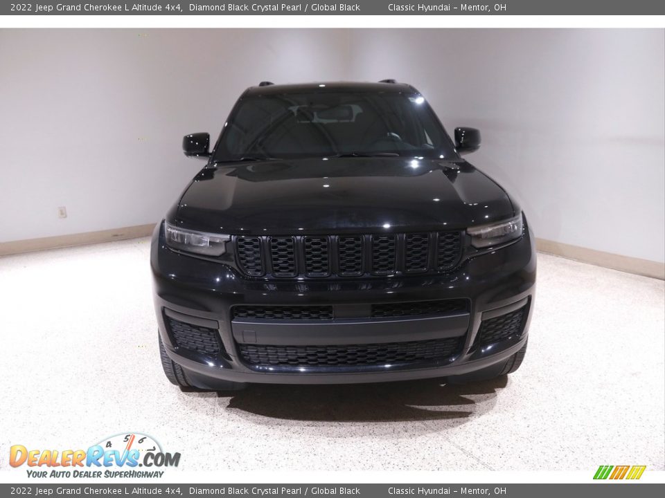 2022 Jeep Grand Cherokee L Altitude 4x4 Diamond Black Crystal Pearl / Global Black Photo #2