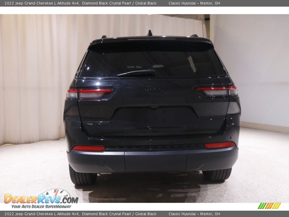 2022 Jeep Grand Cherokee L Altitude 4x4 Diamond Black Crystal Pearl / Global Black Photo #21