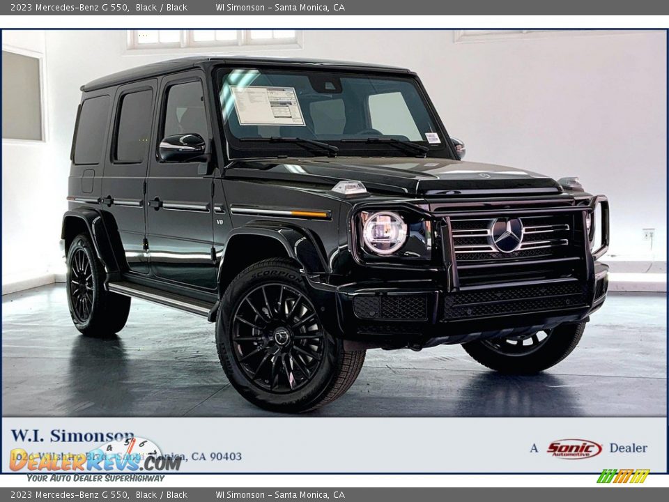 2023 Mercedes-Benz G 550 Black / Black Photo #1