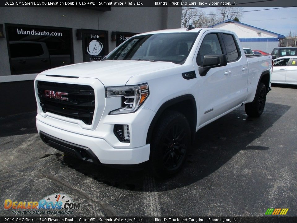 2019 GMC Sierra 1500 Elevation Double Cab 4WD Summit White / Jet Black Photo #2