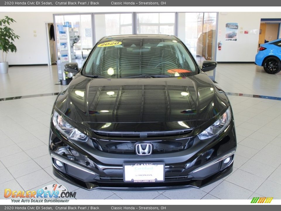 2020 Honda Civic EX Sedan Crystal Black Pearl / Black Photo #2