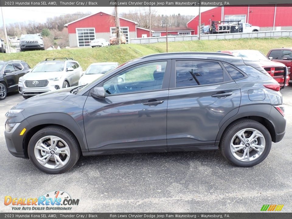 2023 Hyundai Kona SEL AWD Thunder Gray / Black Photo #2