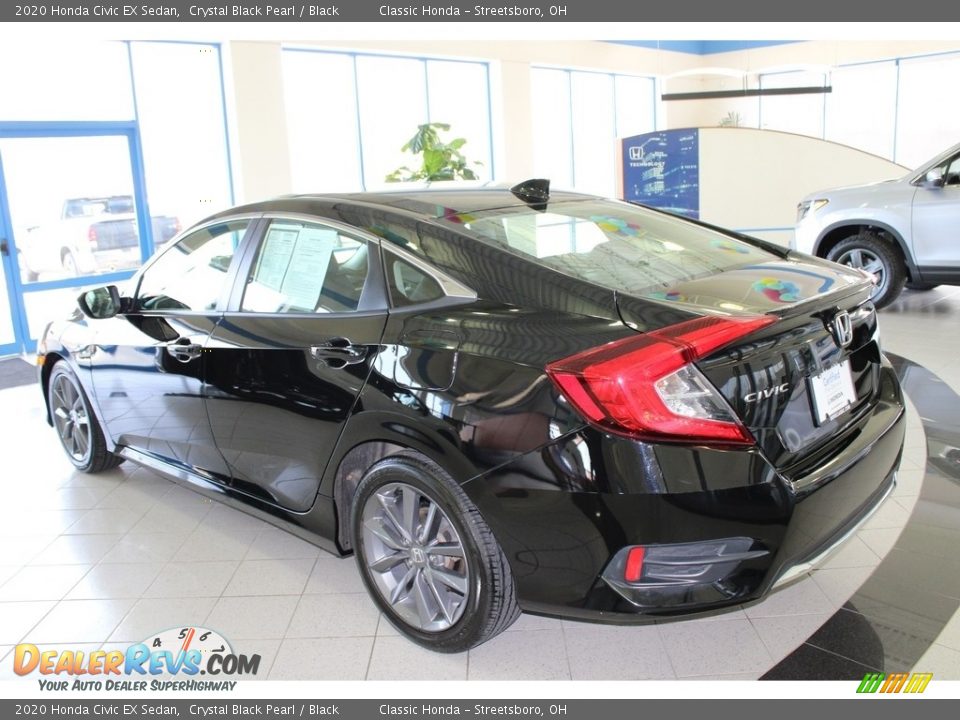 2020 Honda Civic EX Sedan Crystal Black Pearl / Black Photo #9