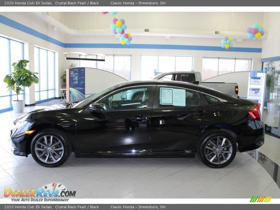 2020 Honda Civic EX Sedan Crystal Black Pearl / Black Photo #10