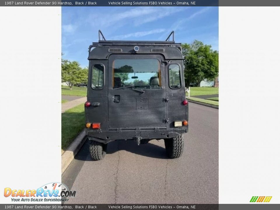 1987 Land Rover Defender 90 Hardtop Black / Black Photo #6