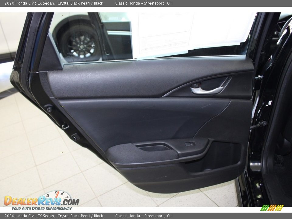 2020 Honda Civic EX Sedan Crystal Black Pearl / Black Photo #23