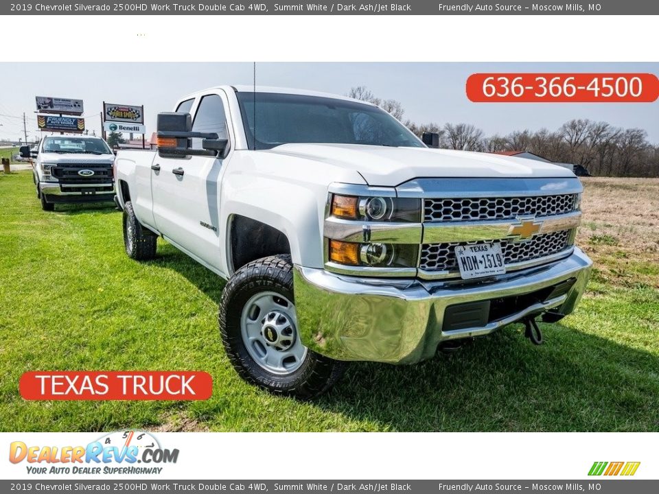 2019 Chevrolet Silverado 2500HD Work Truck Double Cab 4WD Summit White / Dark Ash/Jet Black Photo #1