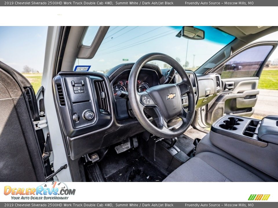 2019 Chevrolet Silverado 2500HD Work Truck Double Cab 4WD Summit White / Dark Ash/Jet Black Photo #13