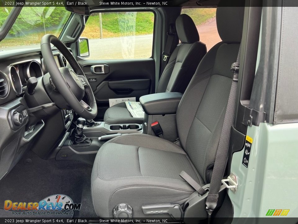 Front Seat of 2023 Jeep Wrangler Sport S 4x4 Photo #8