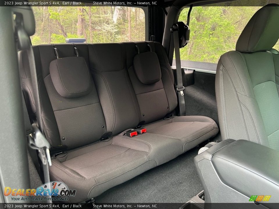 Rear Seat of 2023 Jeep Wrangler Sport S 4x4 Photo #13