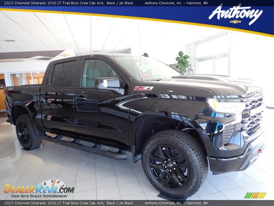 2023 Chevrolet Silverado 1500 LT Trail Boss Crew Cab 4x4 Black / Jet Black Photo #1