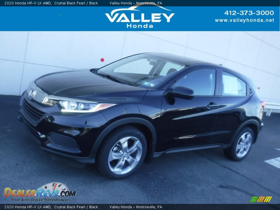 2020 Honda HR-V LX AWD Crystal Black Pearl / Black Photo #1