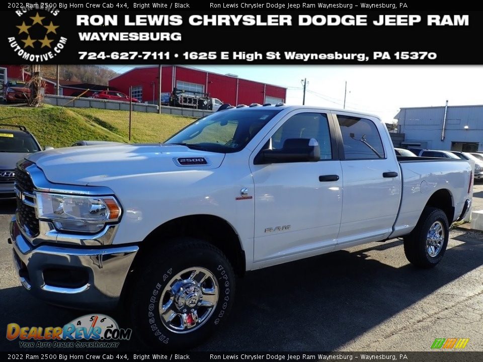 2022 Ram 2500 Big Horn Crew Cab 4x4 Bright White / Black Photo #1