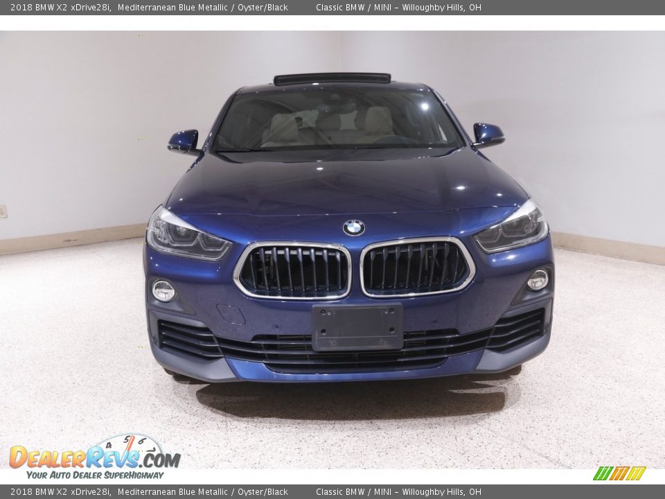 2018 BMW X2 xDrive28i Mediterranean Blue Metallic / Oyster/Black Photo #2