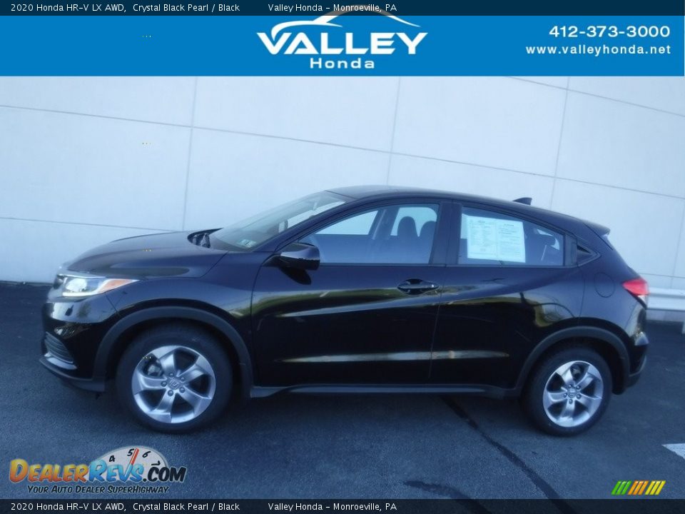 2020 Honda HR-V LX AWD Crystal Black Pearl / Black Photo #2