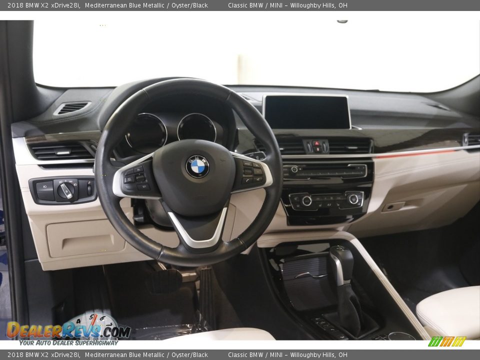 2018 BMW X2 xDrive28i Mediterranean Blue Metallic / Oyster/Black Photo #6