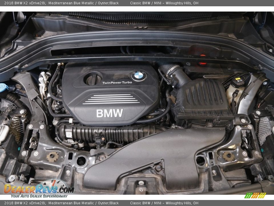 2018 BMW X2 xDrive28i Mediterranean Blue Metallic / Oyster/Black Photo #22
