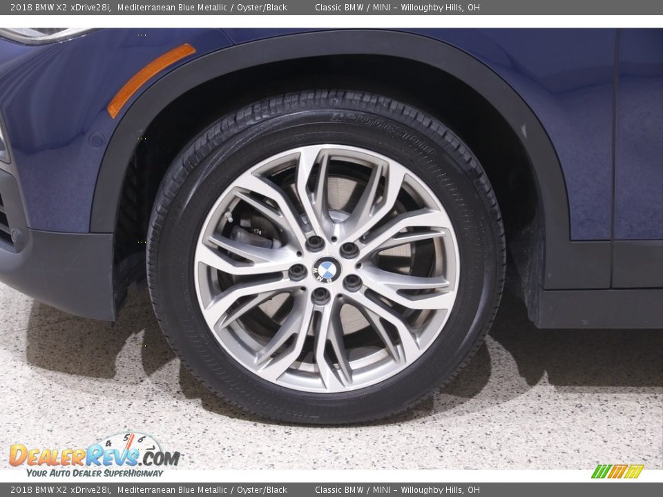 2018 BMW X2 xDrive28i Mediterranean Blue Metallic / Oyster/Black Photo #23