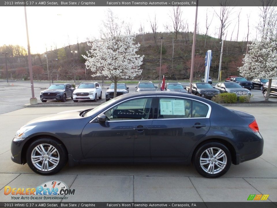 2013 Infiniti G 37 x AWD Sedan Blue Slate / Graphite Photo #5