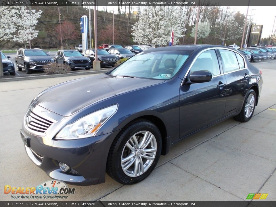 2013 Infiniti G 37 x AWD Sedan Blue Slate / Graphite Photo #6