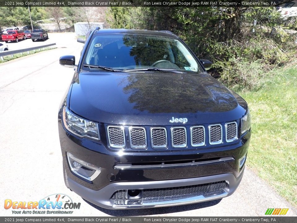 2021 Jeep Compass Limited 4x4 Diamond Black Crystal Pearl / Black Photo #2