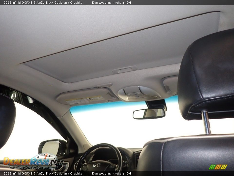 2018 Infiniti QX60 3.5 AWD Black Obsidian / Graphite Photo #2