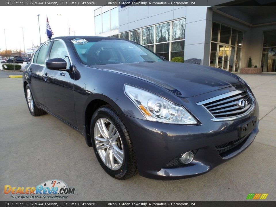 2013 Infiniti G 37 x AWD Sedan Blue Slate / Graphite Photo #8