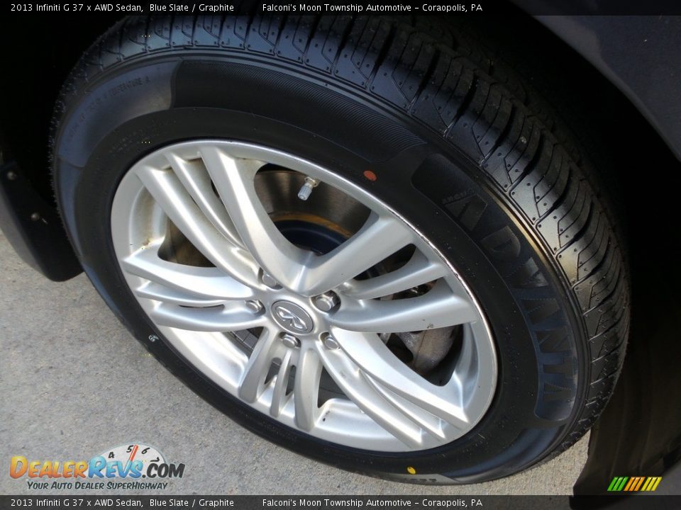 2013 Infiniti G 37 x AWD Sedan Blue Slate / Graphite Photo #9