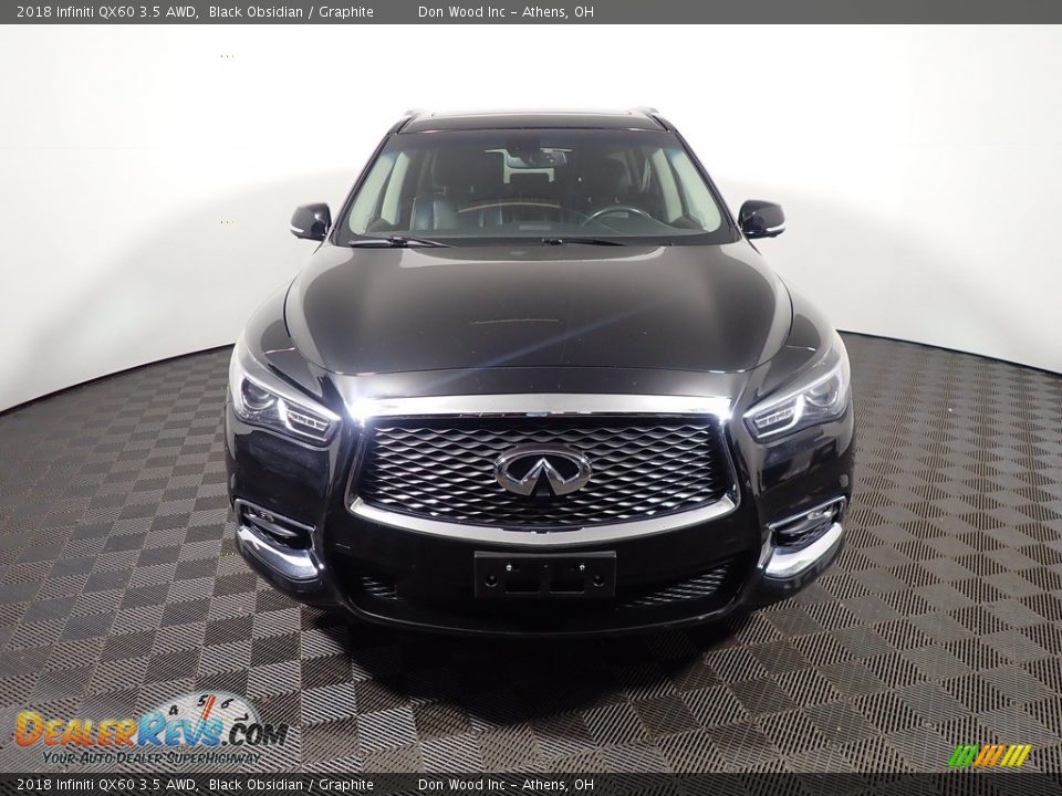2018 Infiniti QX60 3.5 AWD Black Obsidian / Graphite Photo #4