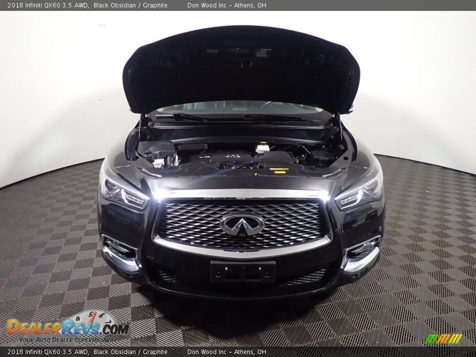 2018 Infiniti QX60 3.5 AWD Black Obsidian / Graphite Photo #5