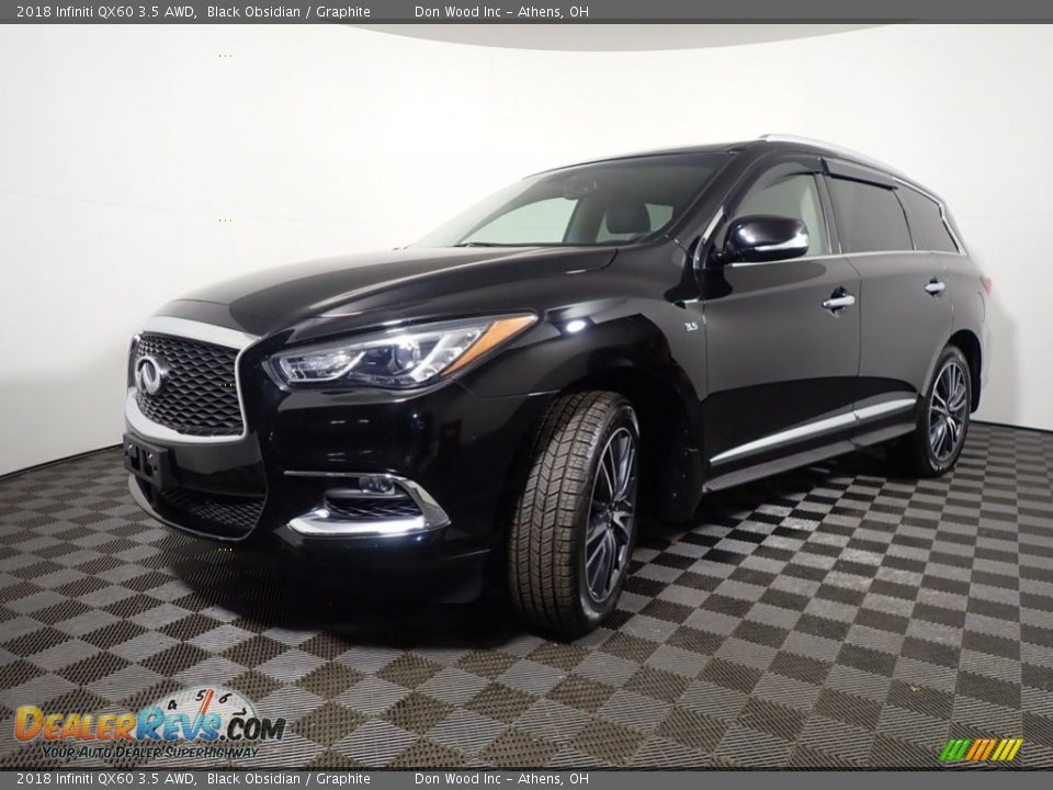 Black Obsidian 2018 Infiniti QX60 3.5 AWD Photo #7