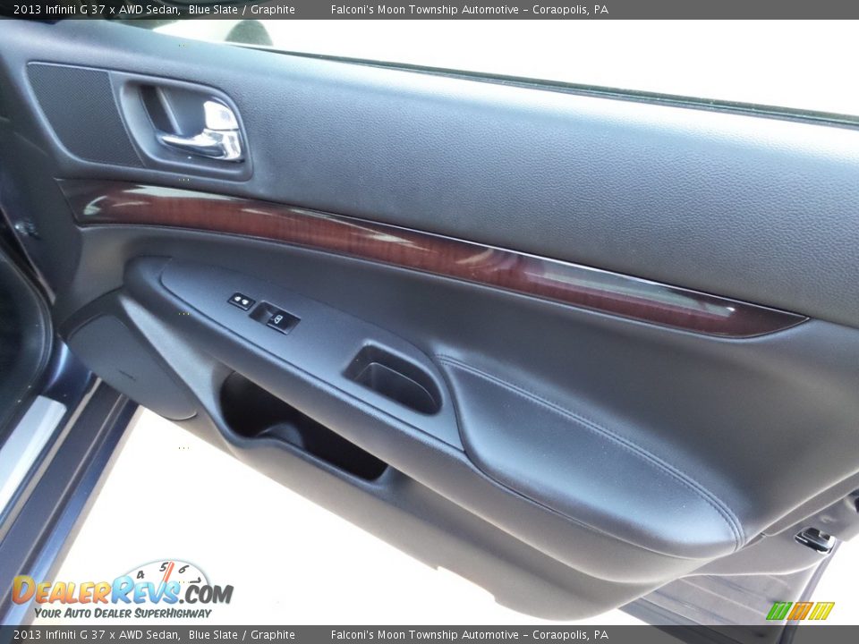 2013 Infiniti G 37 x AWD Sedan Blue Slate / Graphite Photo #14