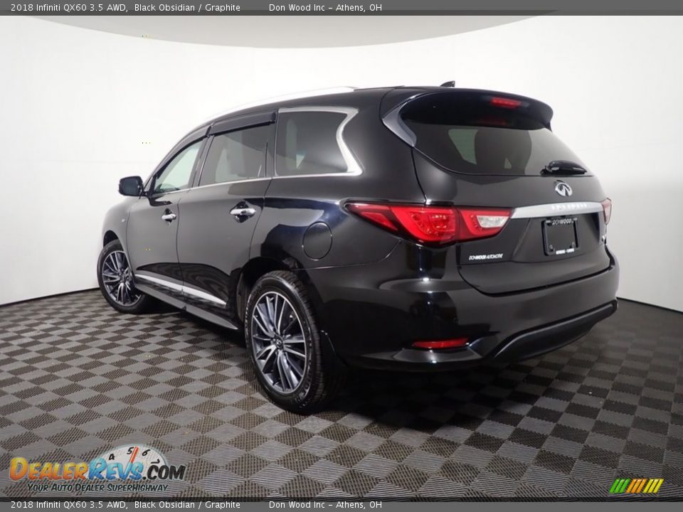 2018 Infiniti QX60 3.5 AWD Black Obsidian / Graphite Photo #9