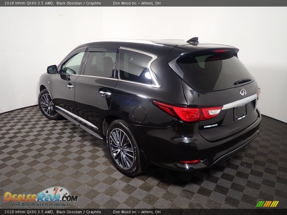 2018 Infiniti QX60 3.5 AWD Black Obsidian / Graphite Photo #10