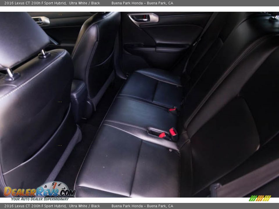 Rear Seat of 2016 Lexus CT 200h F Sport Hybrid Photo #4