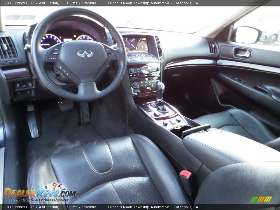 2013 Infiniti G 37 x AWD Sedan Blue Slate / Graphite Photo #18