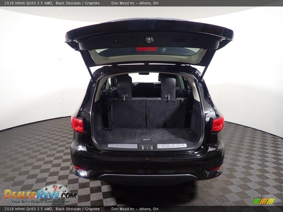 2018 Infiniti QX60 3.5 AWD Black Obsidian / Graphite Photo #12