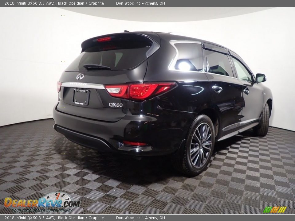 2018 Infiniti QX60 3.5 AWD Black Obsidian / Graphite Photo #15