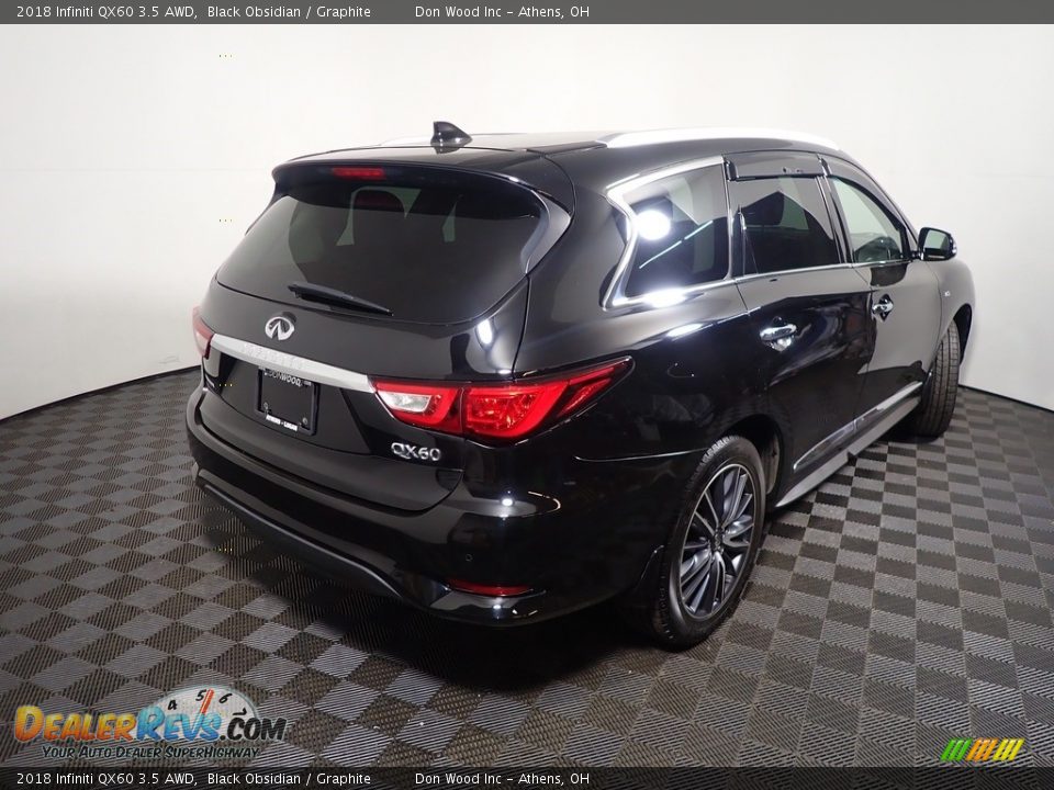 2018 Infiniti QX60 3.5 AWD Black Obsidian / Graphite Photo #16