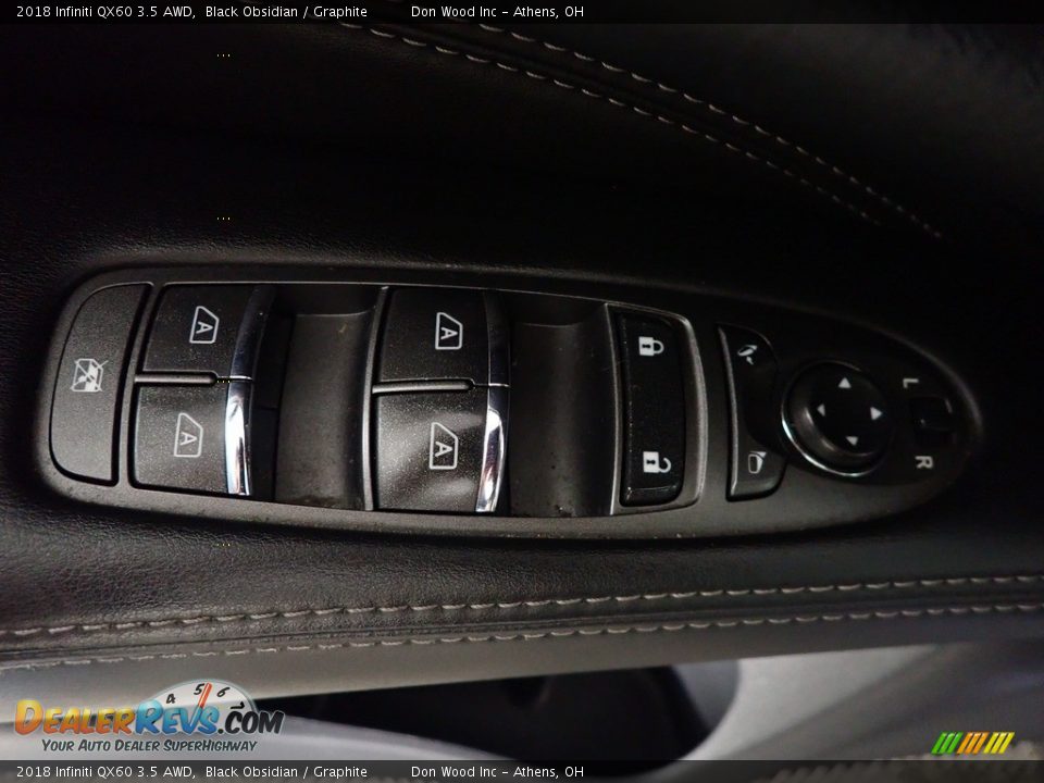 2018 Infiniti QX60 3.5 AWD Black Obsidian / Graphite Photo #18