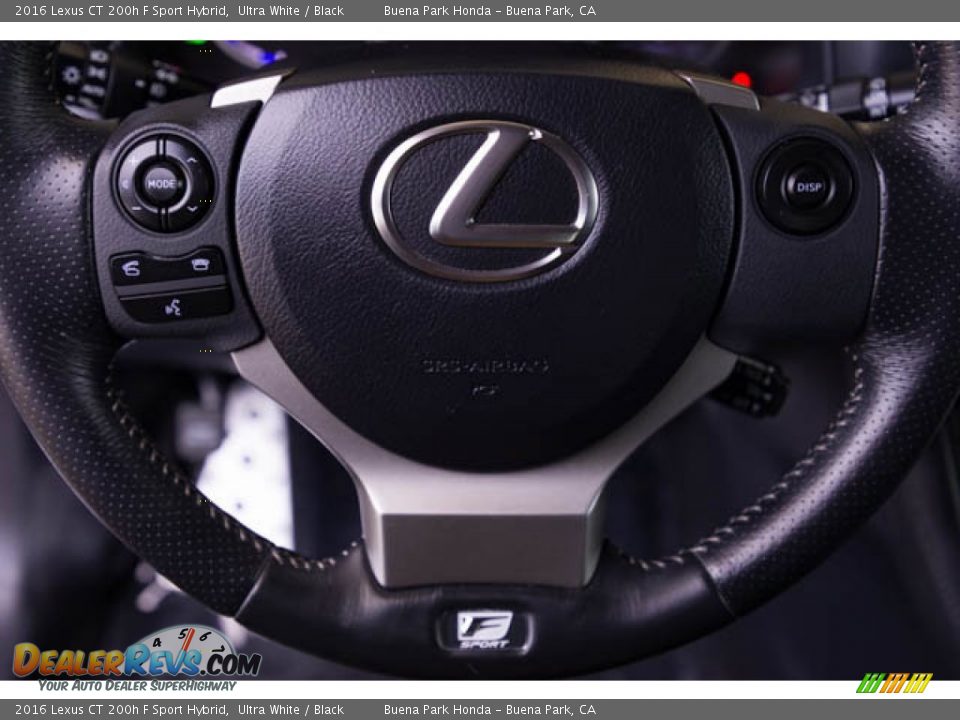 2016 Lexus CT 200h F Sport Hybrid Steering Wheel Photo #13