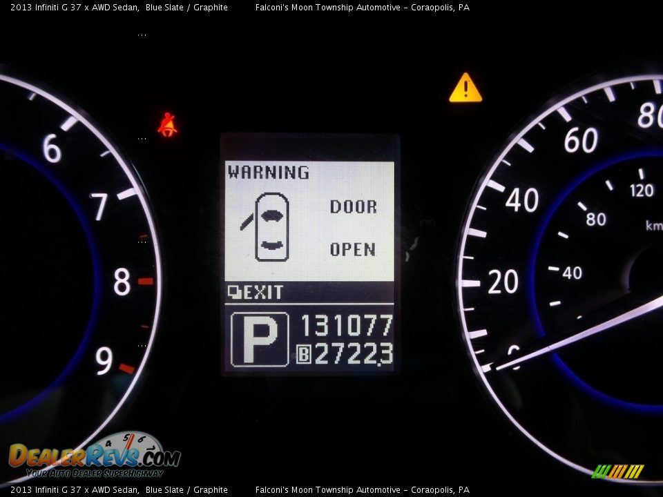 2013 Infiniti G 37 x AWD Sedan Blue Slate / Graphite Photo #28