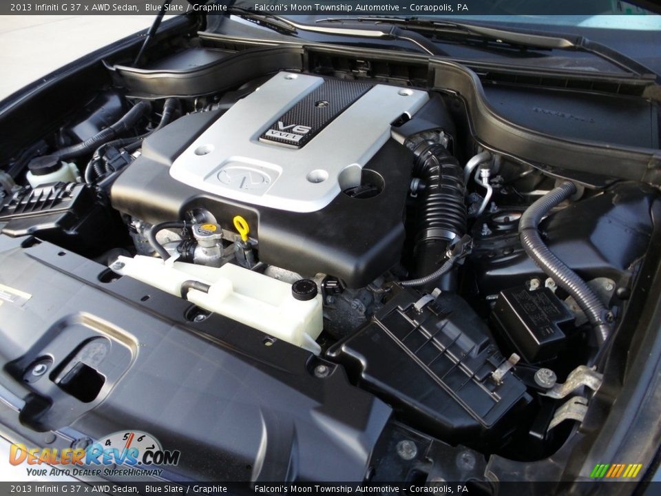 2013 Infiniti G 37 x AWD Sedan Blue Slate / Graphite Photo #30